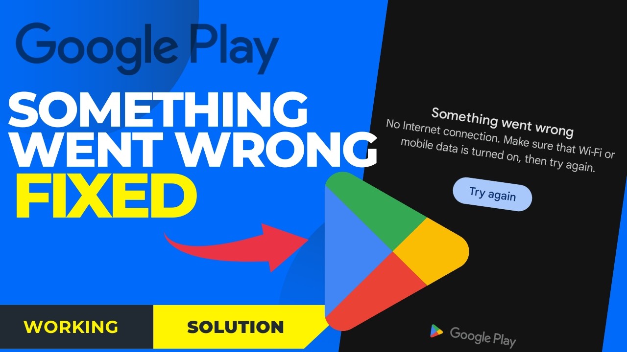 Play Store Something Went Wrong Try Again FIX | Android 2026