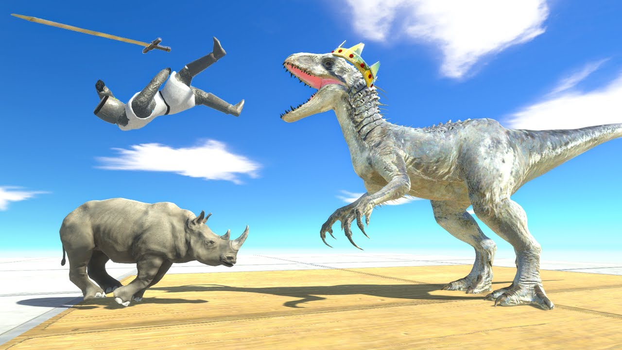 Neighbors Revolt against King Indominus Rex - Animal Revolt Battle Simulator