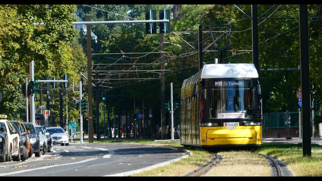 M10 Eröffnung Turmstraße - Straßenbahn Berlin BVG [HD]