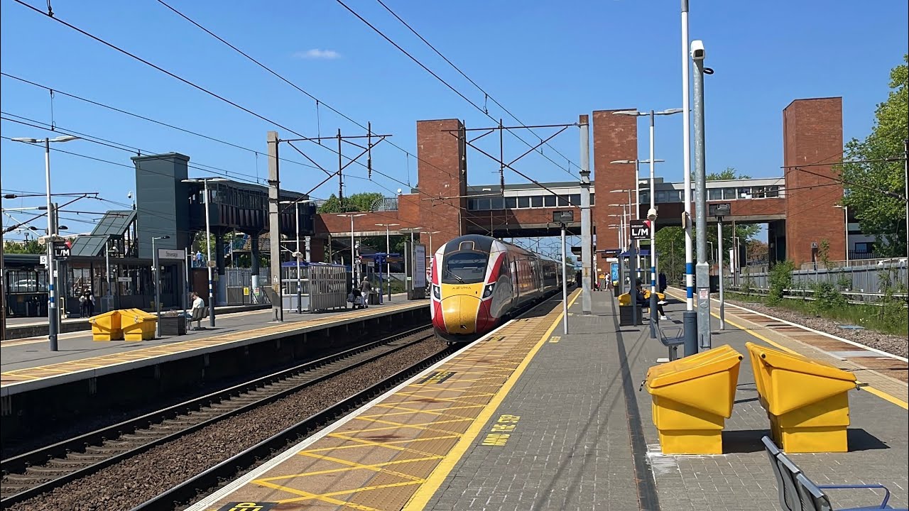 East Coast Main Line Trains at Stevenage on May 14th 2022