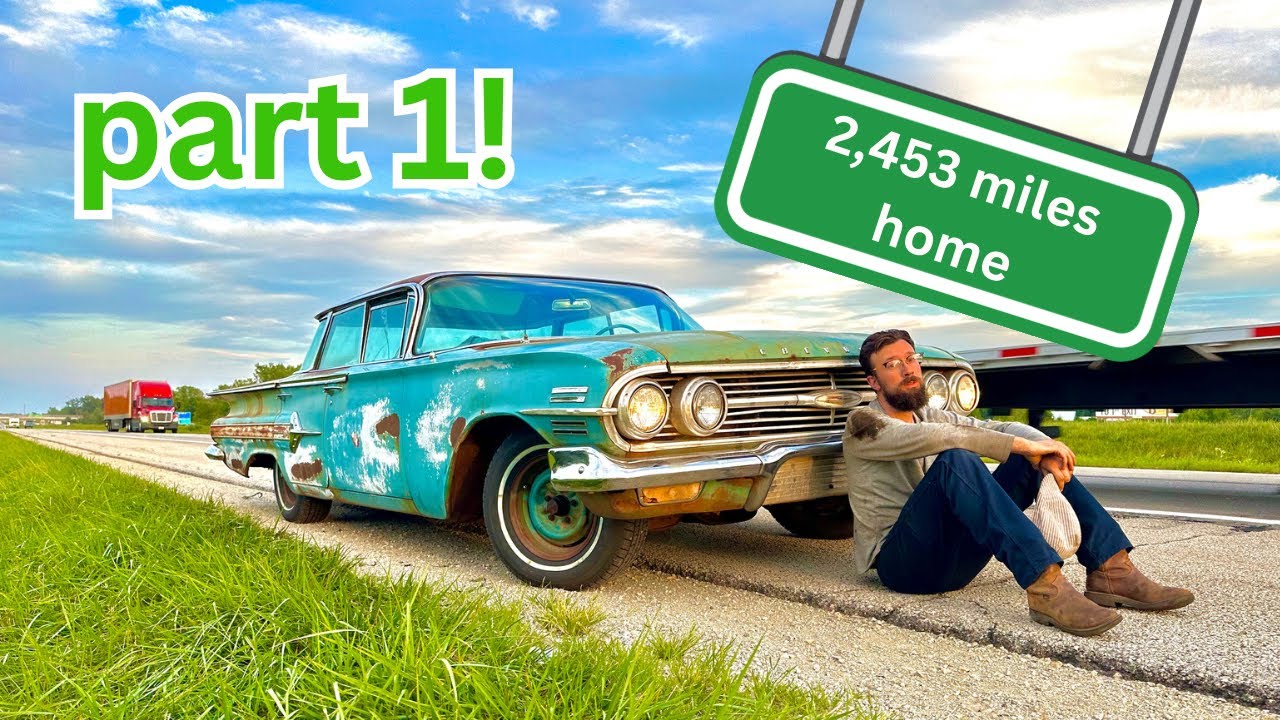 I bought a 1960 Impala sitting 32 years, will it run AND drive 2,556 miles home? Part 1!