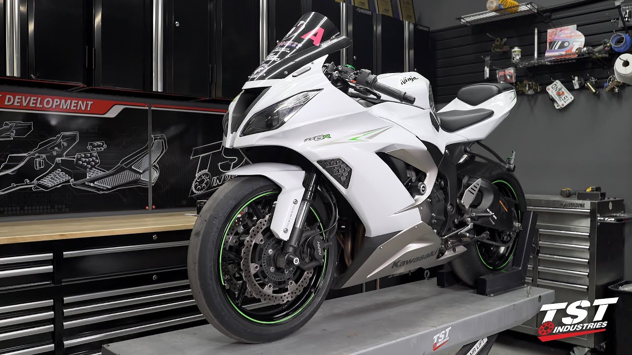 Как установить защиту от столкновений Womet-Tech на Kawasaki ZX6R 13-18 от TST Industries