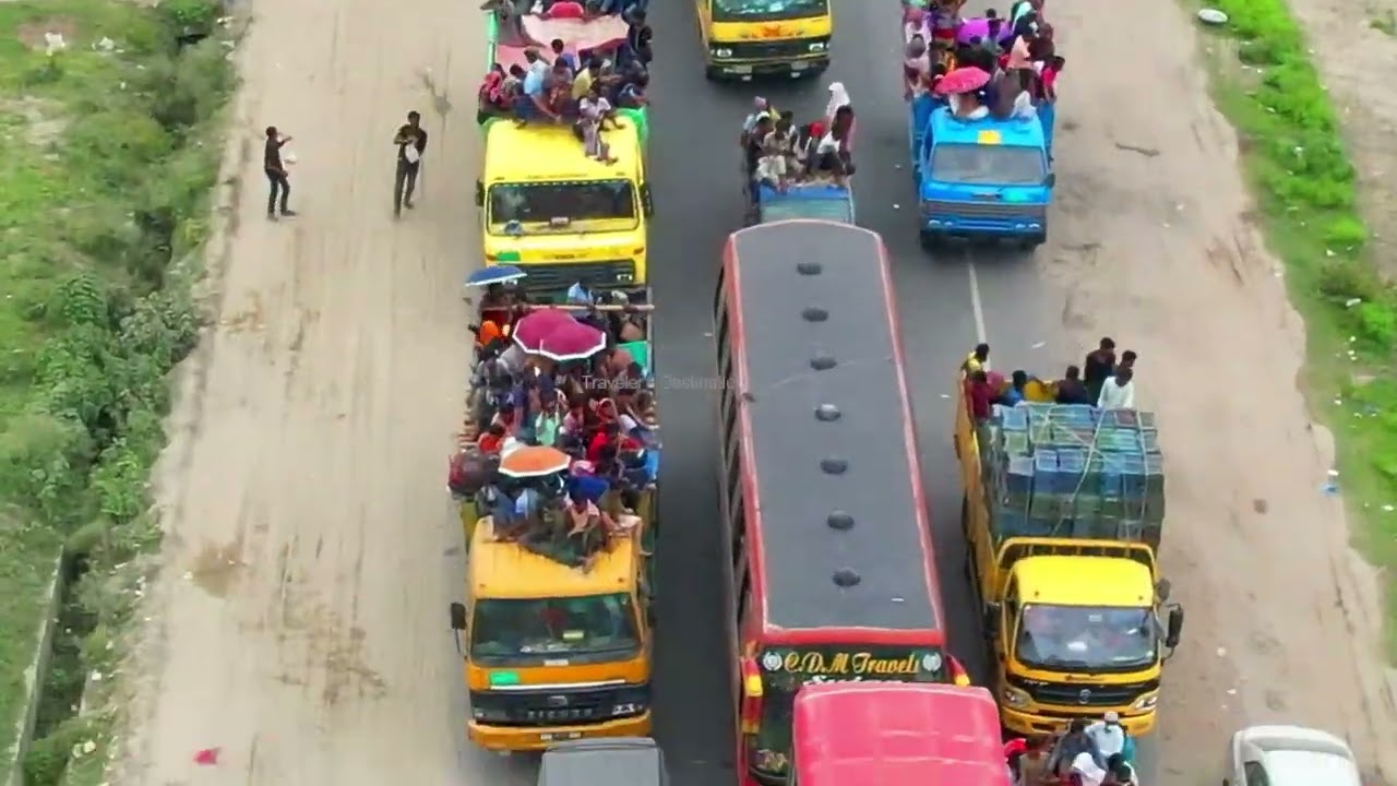 #multipurpose  #jamuna #bridge  #east #drone #video #viral #railway #bus #truck 