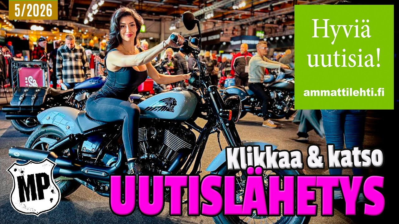 Hyviä uutisia! vko.5/2026 - MP messuilta - Prätkiä, sähkörekkoja, metsäkonehuoltoa ja kaivukoneita