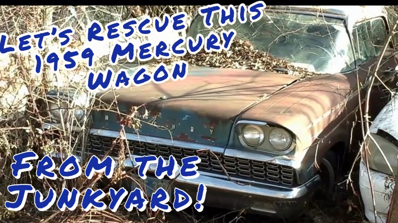 1959 Mercury Station Wagon True Junkyard Rescue - Decades Spent In A Salvage Yard. PART 1