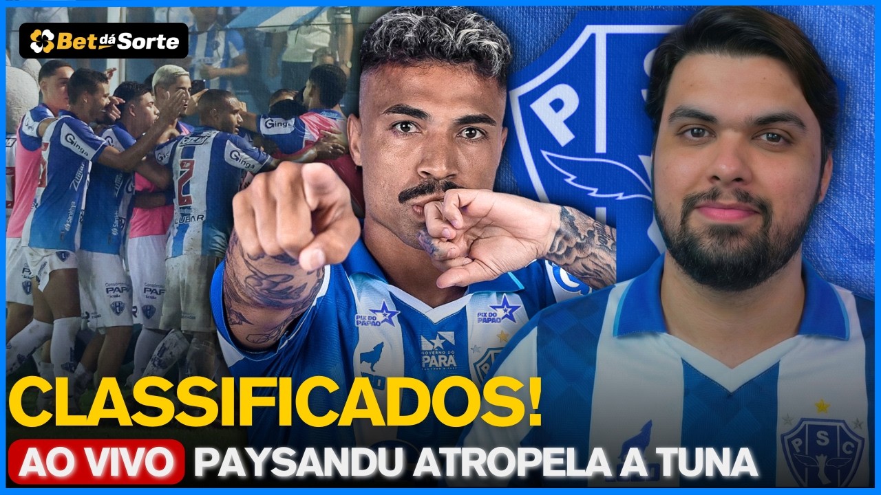 PAYSANDU CLASSIFICADO - PAPÃO VIRA E GOLEIA A TUNA NA CURUZU