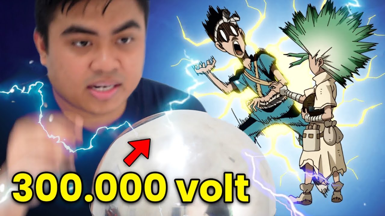 Kesetrum Listrik 300.000 Volt Demi Membuktikan Anime Dr Stone!