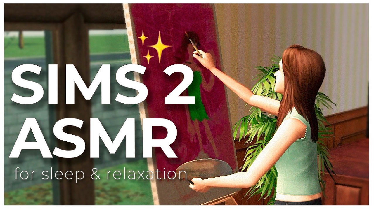 Sims 2 ASMR – Quiet Day with Painting, Sewing & Journaling | Whisper for Sleep & Relaxation