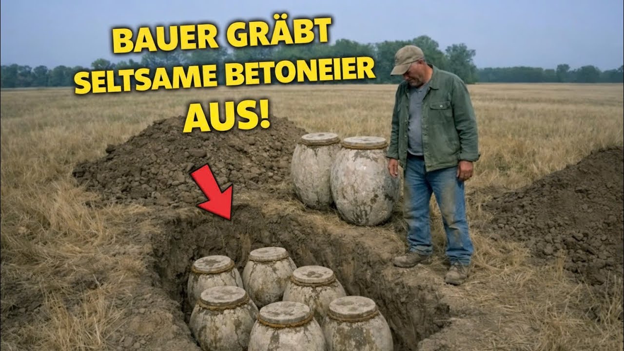 [Vollst&auml;ndige Geschichte] Bauer findet seltsame Betoneier im Boden &ndash; Experten sind fassungslos 😱