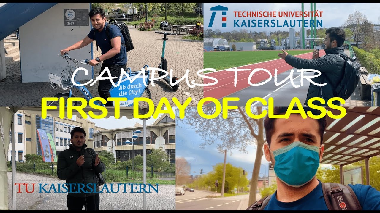 1st Day of Class at TU Kaiserslautern || Campus Tour || Summer Semester 2022
