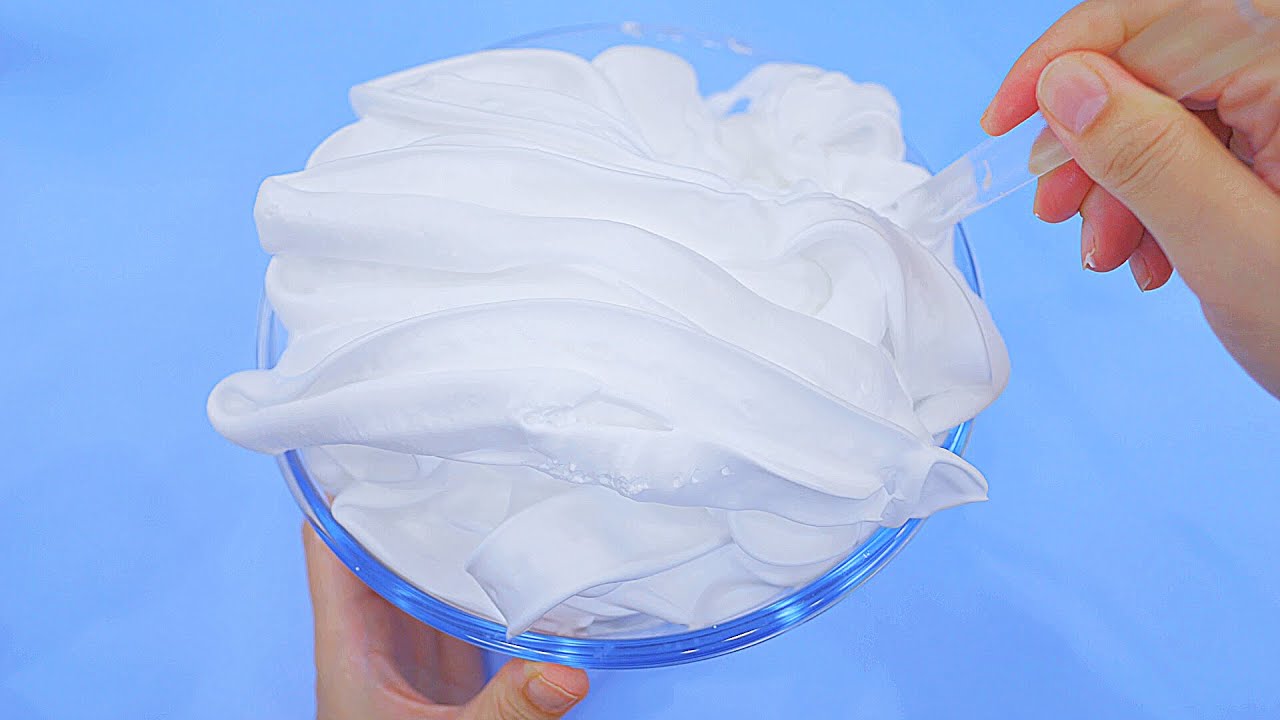 【ASMR】巨大メンソレータムスライムと巨大ニベアスライムを作ってるところ　Fluffy Slime【音フェチ】