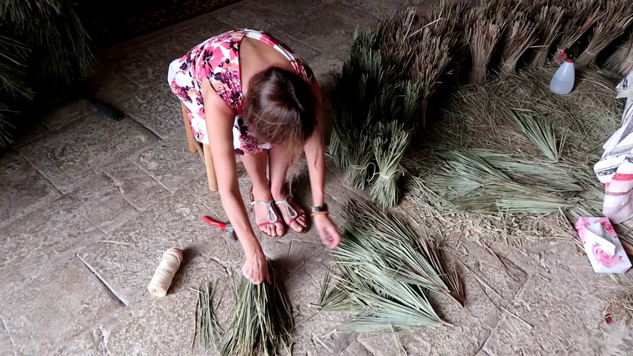 Palmas Douradas - Basket Weaving step by step (Empreita de Palma algarvia)