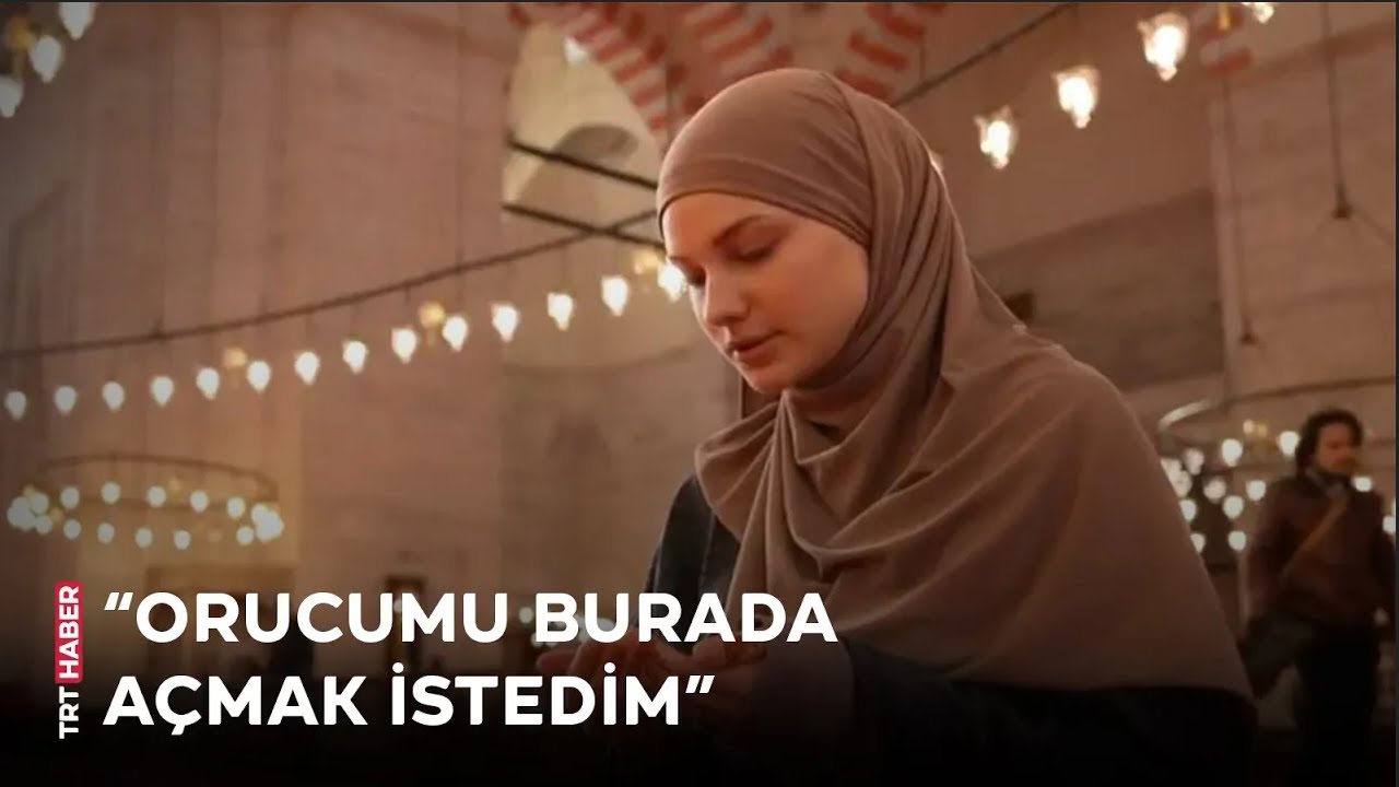 Müslüman olan Alman genç kız İstanbul’da