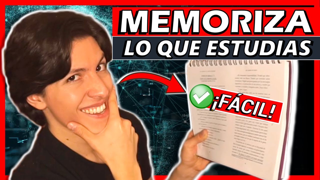 ⌚ MÉTODO Para MEMORIZAR Rápido al ESTUDIAR (En 4 Pasos con Ejemplos) | Curso de Memorización