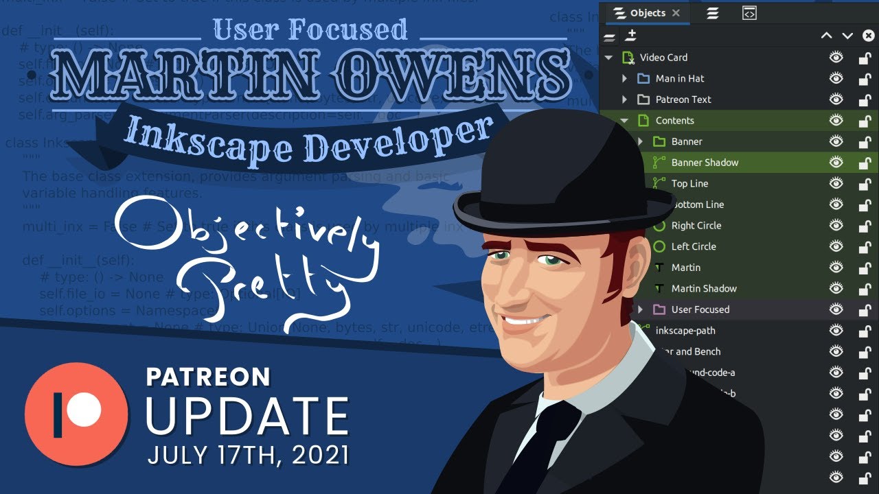 Objectively Pretty - Inkscape Developer Update July 17th 2021