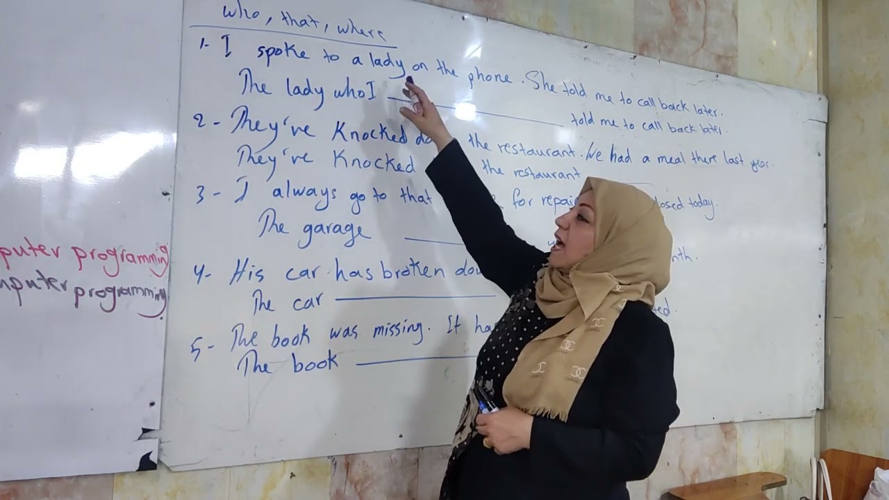 Relative pronouns -Part two ضمائر الوصل -الجزء الثاني
