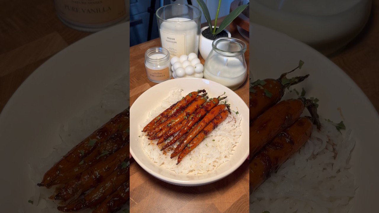 Carottes glac&eacute;es 😍 #recette #recettesimple #recettefacile #recetterapide #healthy #ideerecette