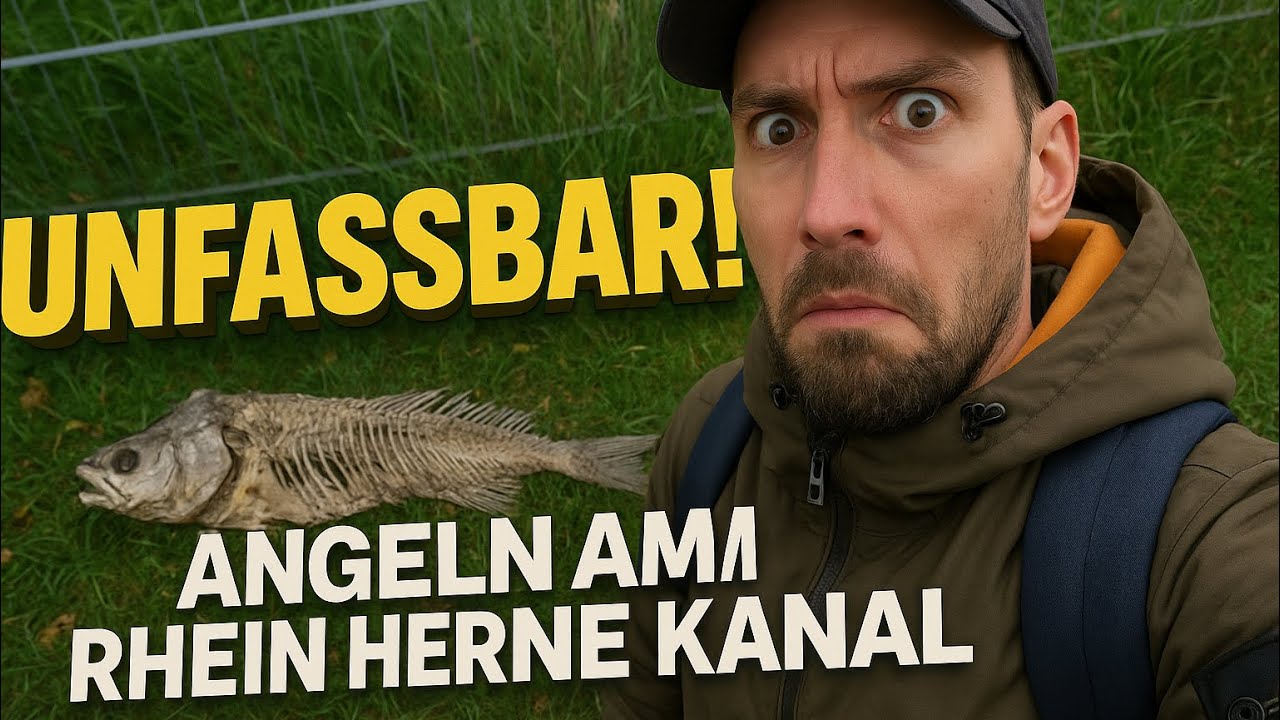 UNFASSBAR! Was ich am Rhein-Herne-Kanal gefunden habe 😳 #angeln #fishing #kanal #hecht #fish #pike 