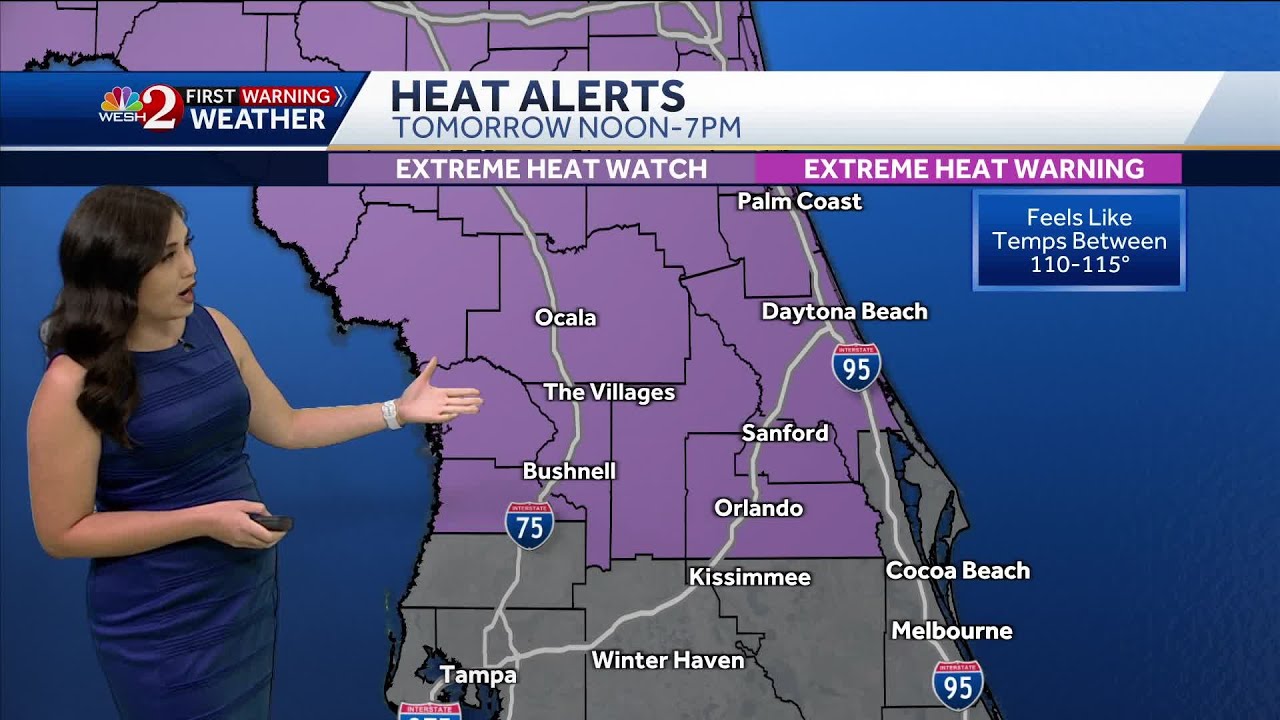 Scorching heat for Central Florida on Monday | Triple-digit temperatures expected