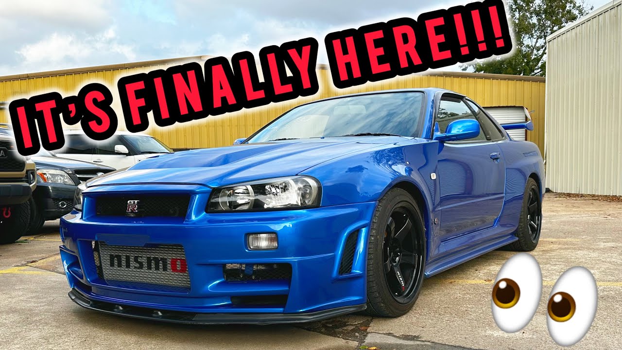 My Friend Imported his dream car!!! Taking delivery of a Nissan Skyline R34 GTR after 3 years.