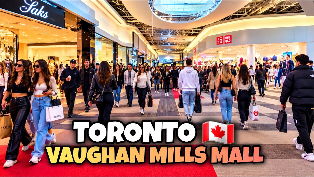 Vaughan Mills Mall 🇨🇦 | Busy Outlet Shopping Walk in Toronto Area