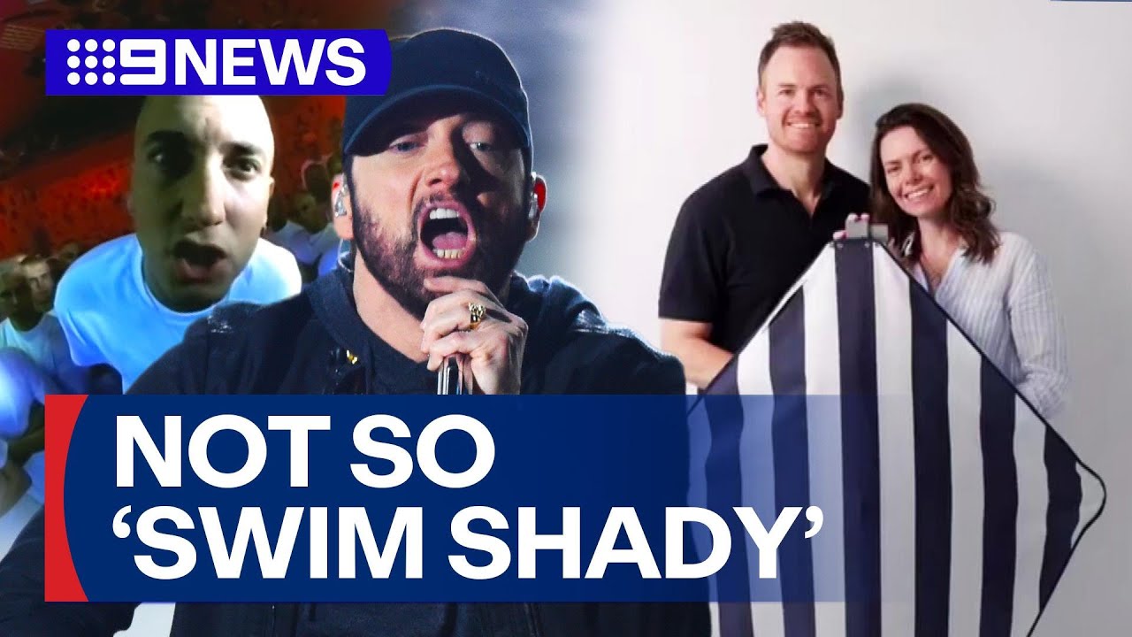 Rapper Eminem in legal battle with young Sydney couple over beach brand | 9 News Australia