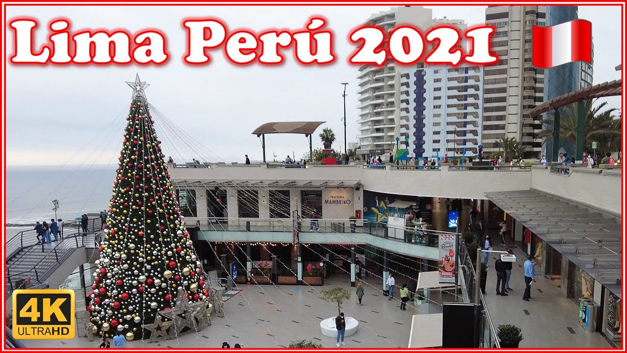 Navidad 🎄 en Larcomar 🚶 | Diciembre 2021 | Miraflores | LIMA PER&Uacute; 🇵🇪