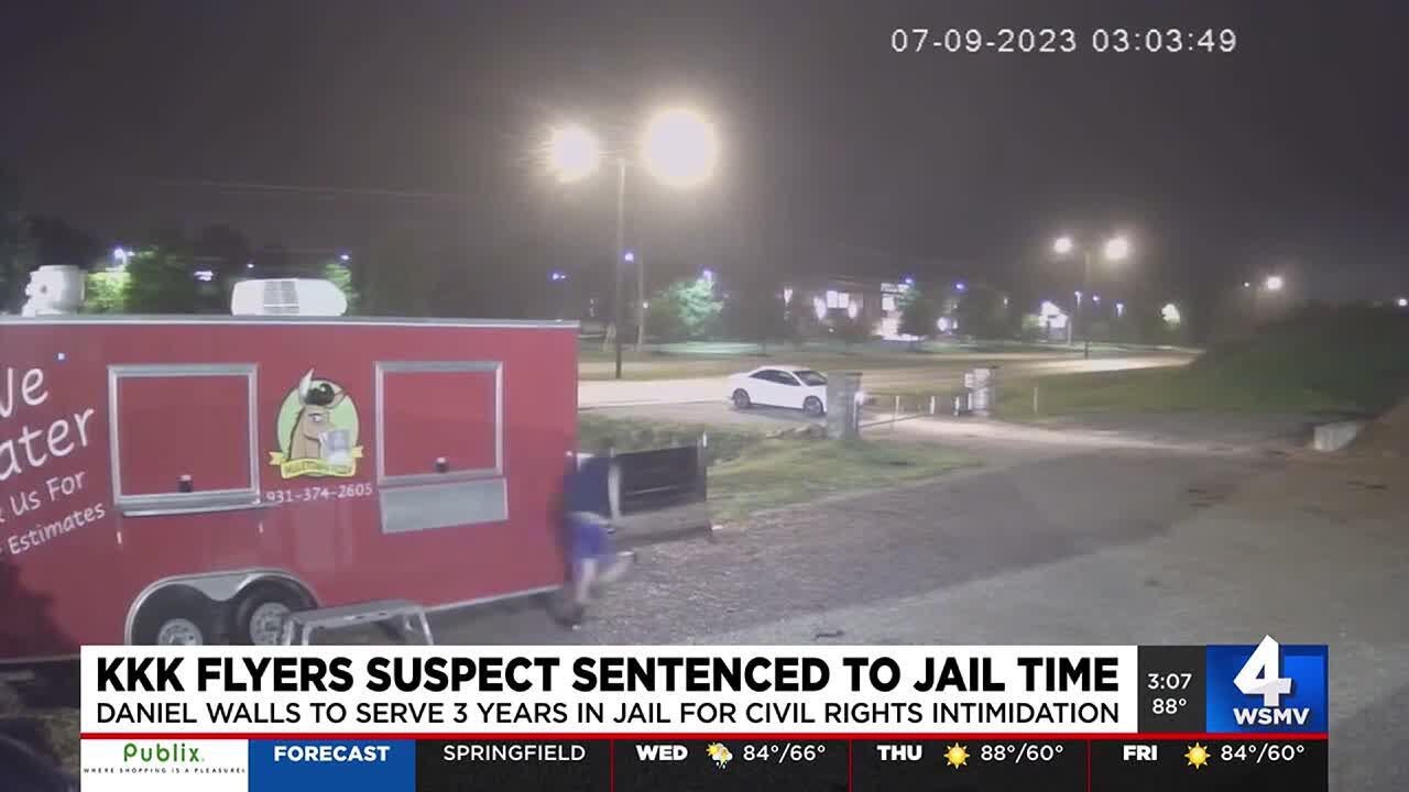 KKK flyers suspect sentenced to jail time