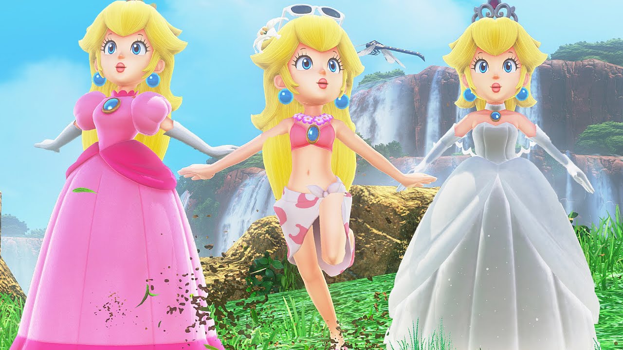 Super Princess Peach Odyssey - All Playable Peach Outfits