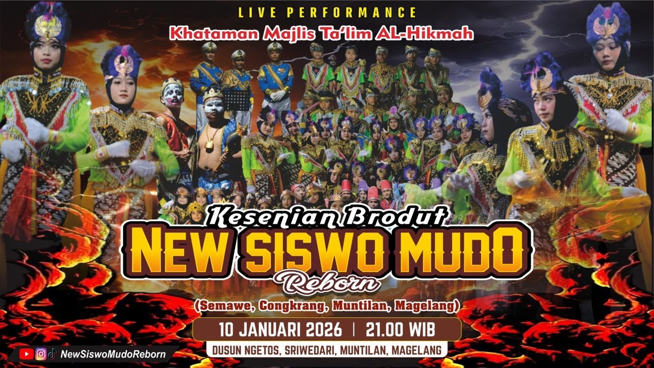 LIVE STREAMING BRODUT NEW SISWO MUDO REBORN NGETOS, SRIWEDARI, MUNTILAN, MAGELANG