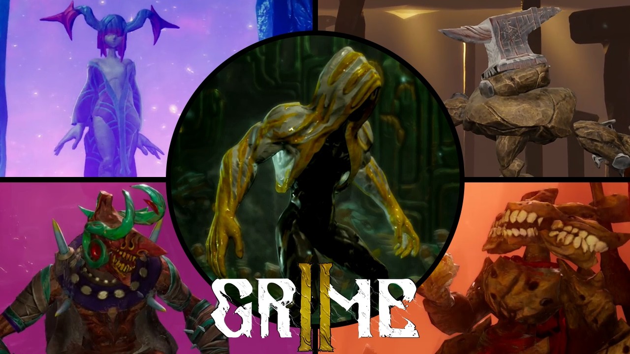 Grime 2 - All Bosses [No Damage] + Ending