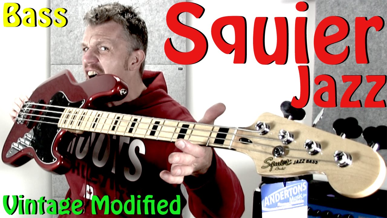 Squier Vintage Modified 70s Jazz Bass Review SWEET!