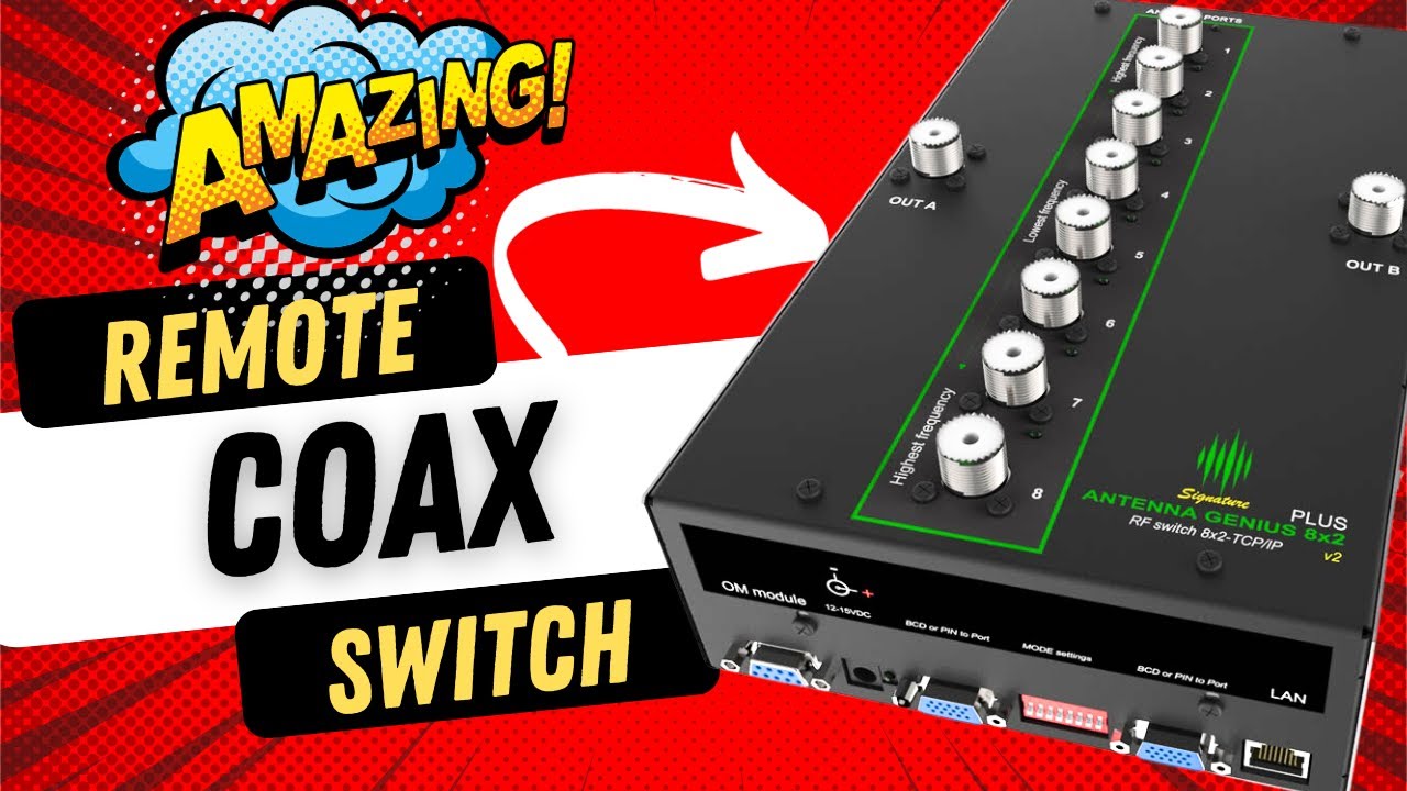 Genius 8x2 Incredible Remote Coax Switch