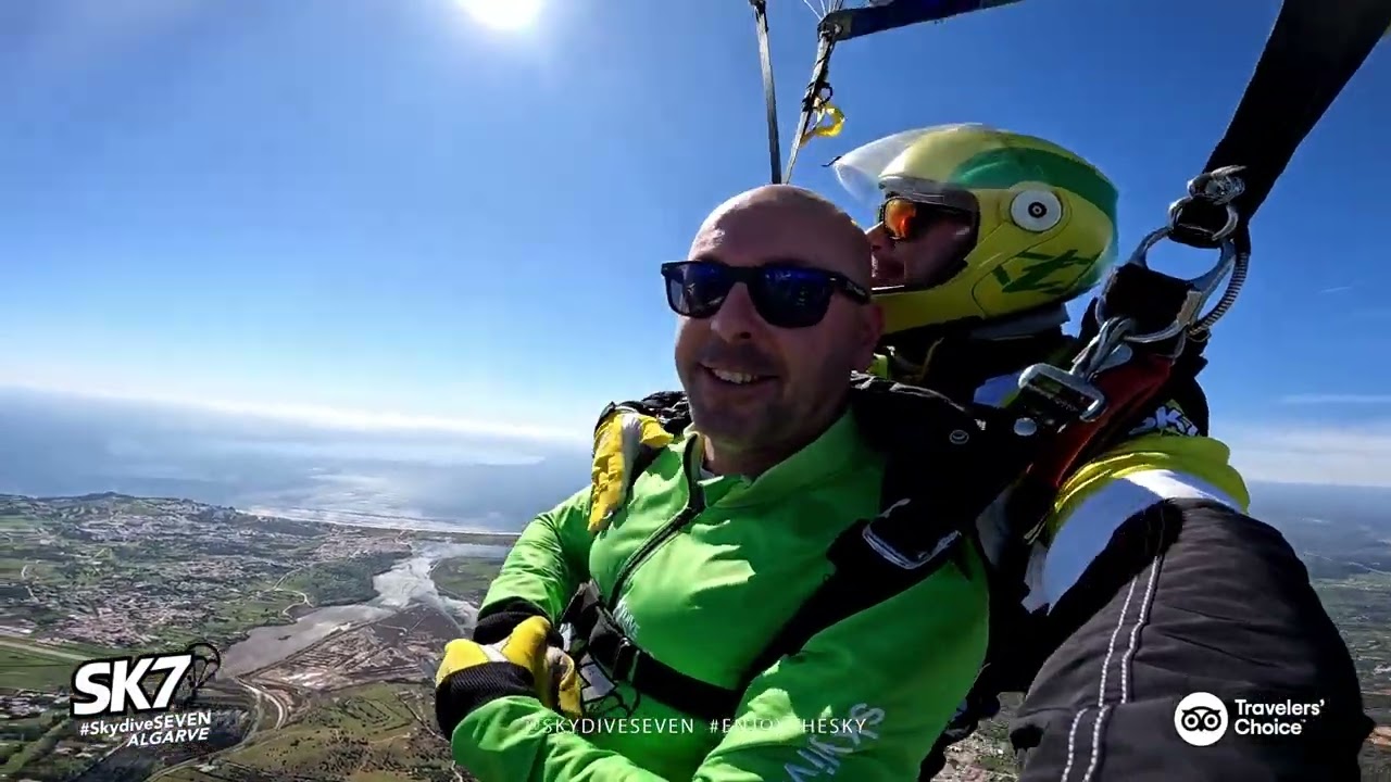 Tandem Skydive Salto de Paraquedas Algarve Daniel