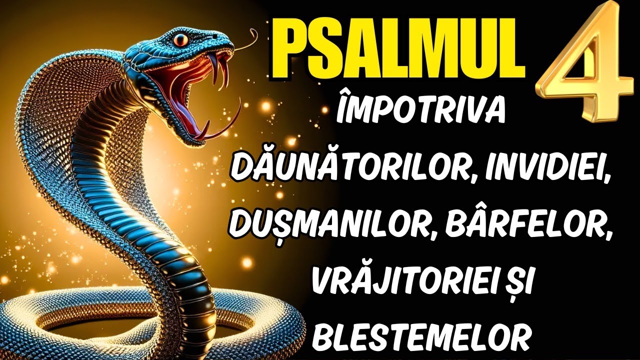PSALM 4: RUGĂCIUNE FOARTE PUTERNICĂ PENTRU A DISTRUGE DUȘMANII, BÂRFITORII, INVIDIOȘII ȘI TOT RĂUL