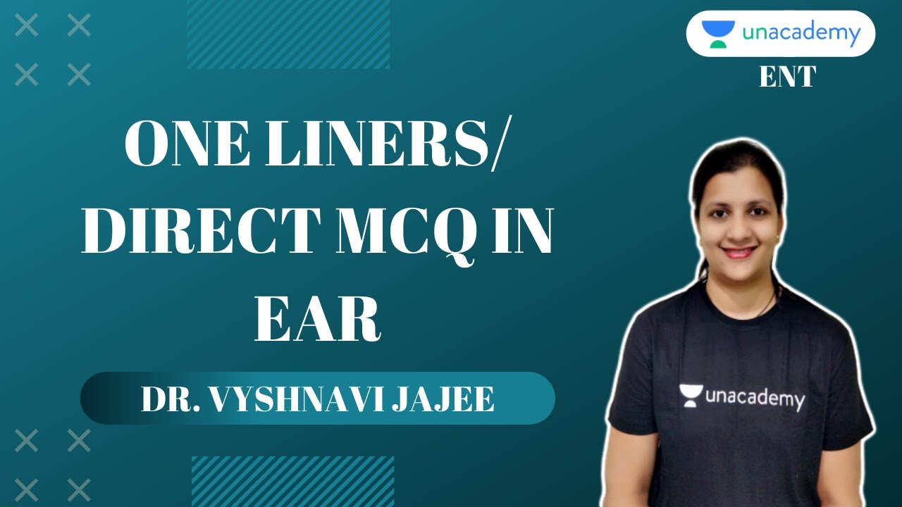 AIIMS | NEET PG | ENT | One Liners / Direct MCQs In EAR By Dr Vyshnavi Jajee