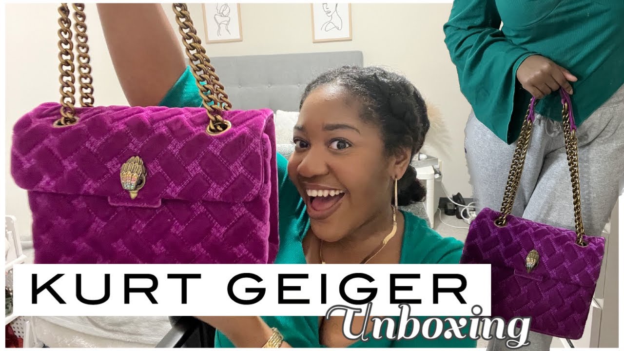 Kurt Geiger Kensington Velvet Shoulder Bag Unboxing | Taja’s Boutique