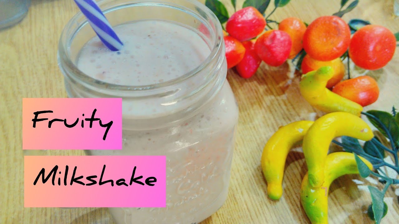 Fruity Milkshake Recipe in Urdu~Mix fruit milkshake recipe Urdu ~Iftar special drink recipe in Urdu