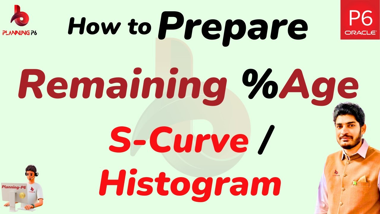 How to prepare histogram s curve for the remaining percentage get data from primavera in excel #pp6