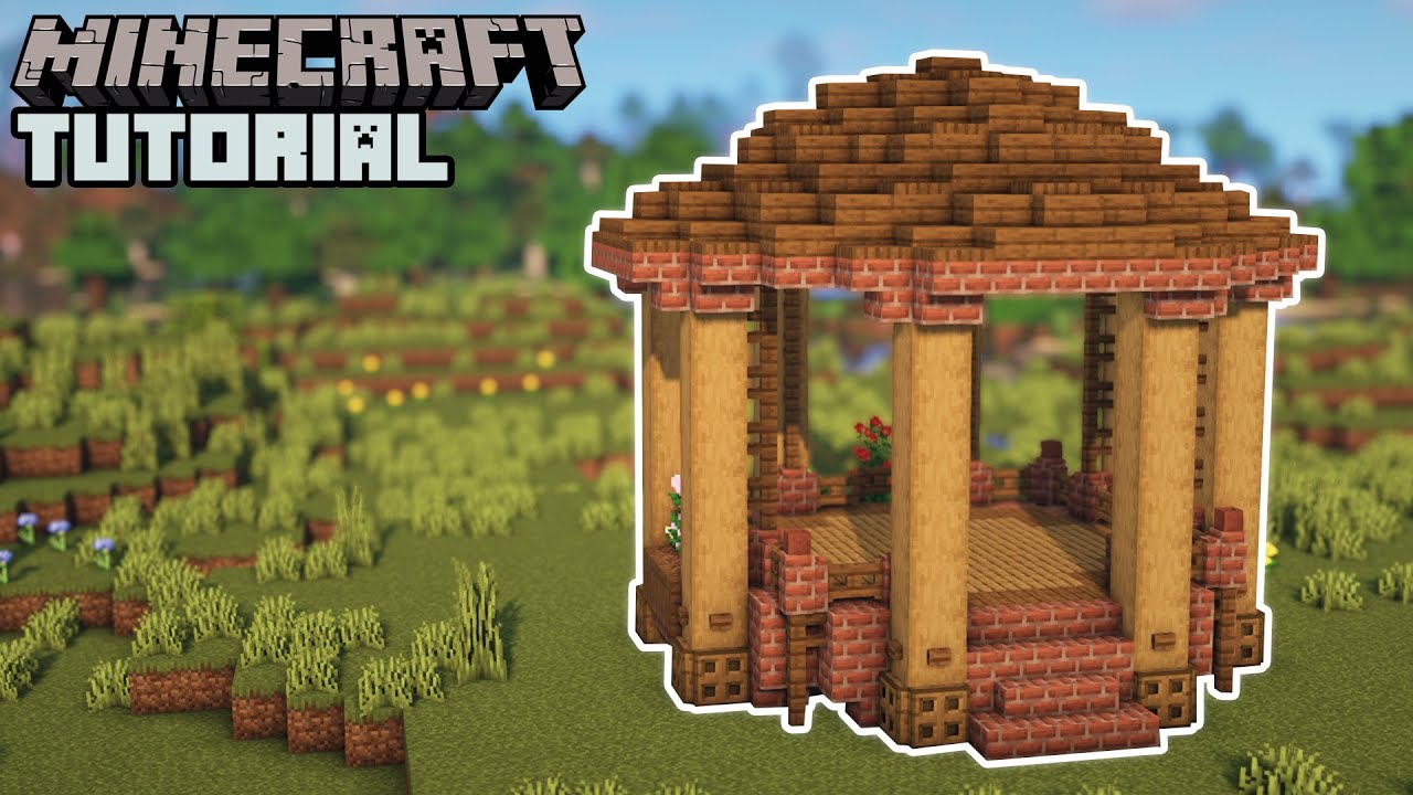 Minecraft - Gazebo Tutorial (How to Build)
