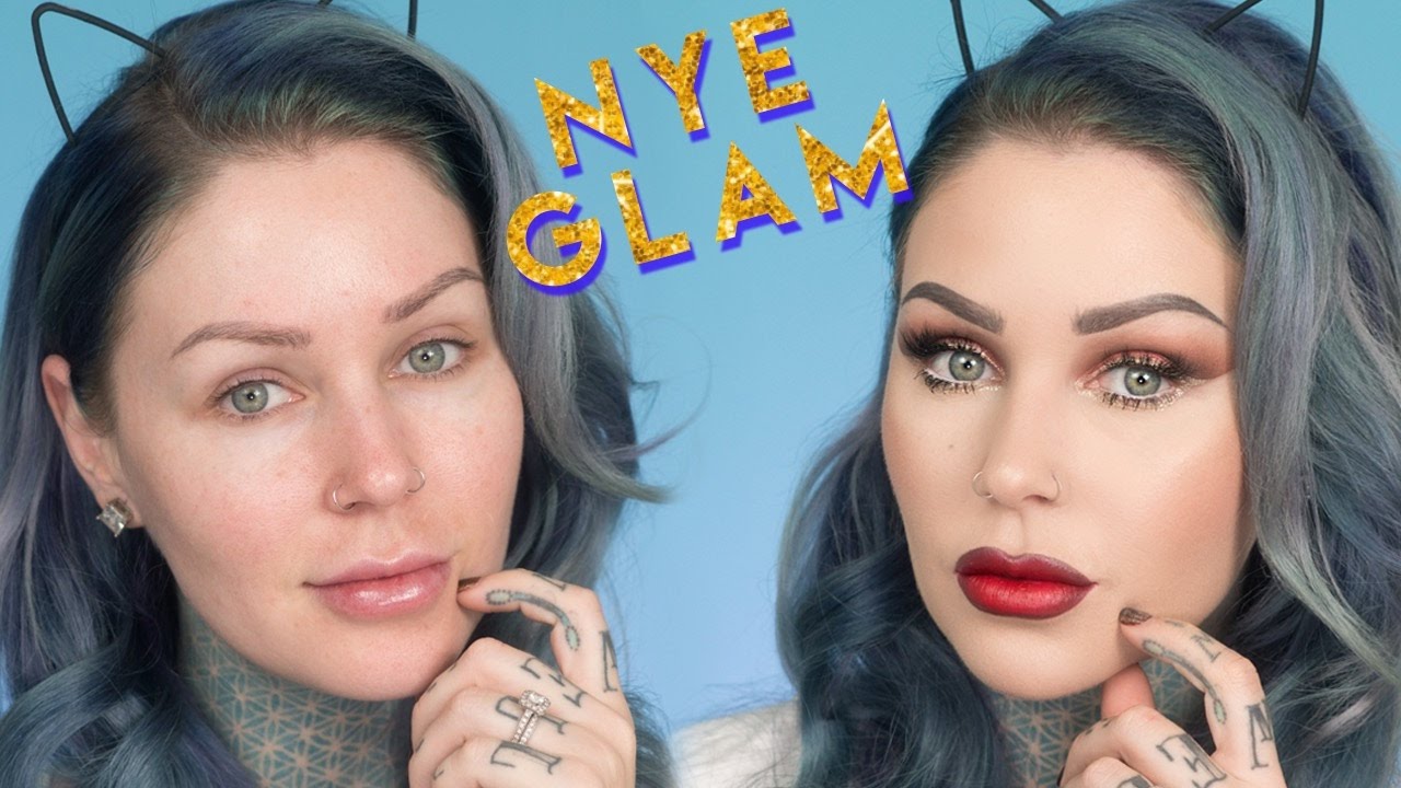 Full Face, Full Glam New Year's Eve Makeup Tutorial | KristenLeanneStyle