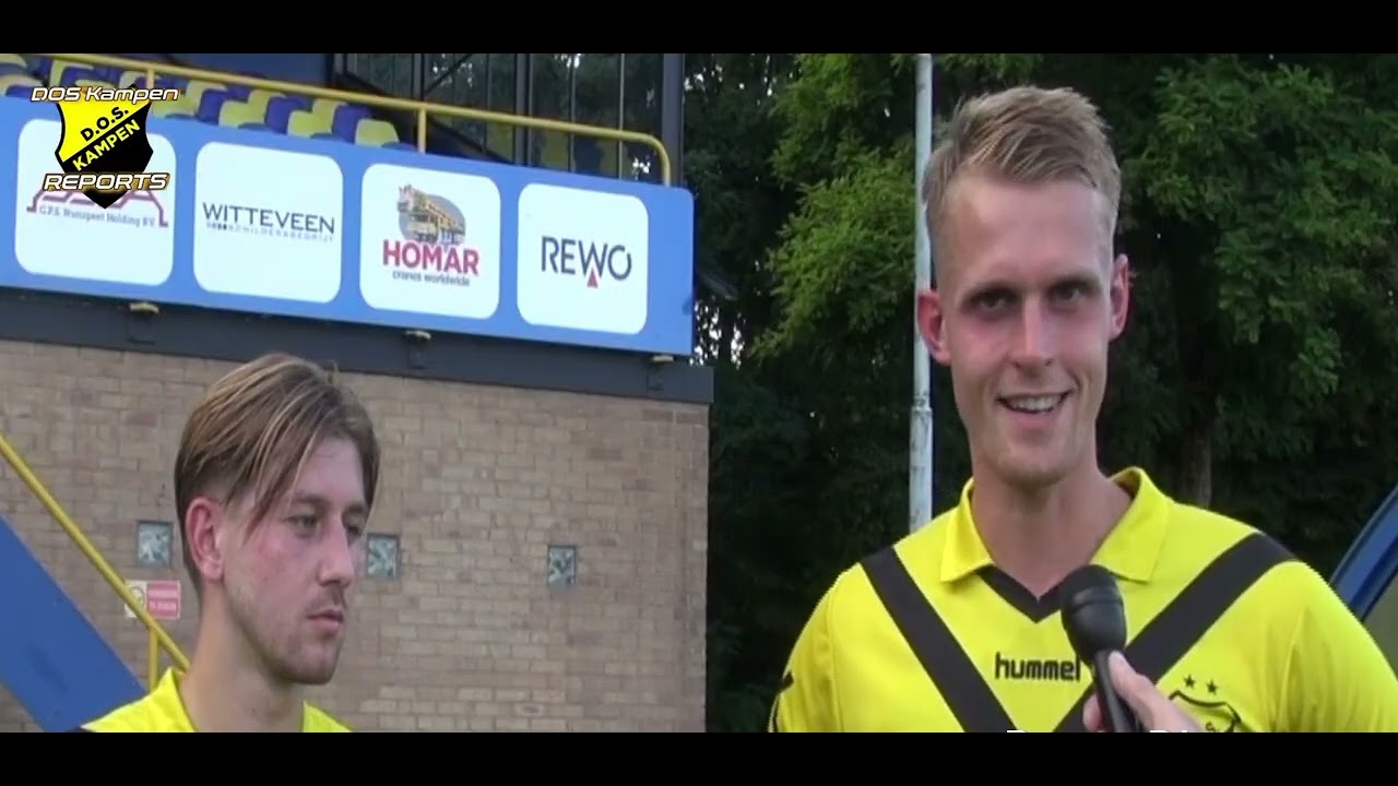 Samenvatting: v.v. Nunspeet - DOS Kampen (30 aug. 2025) districtsbeker poulefase. Incl. interviews.
