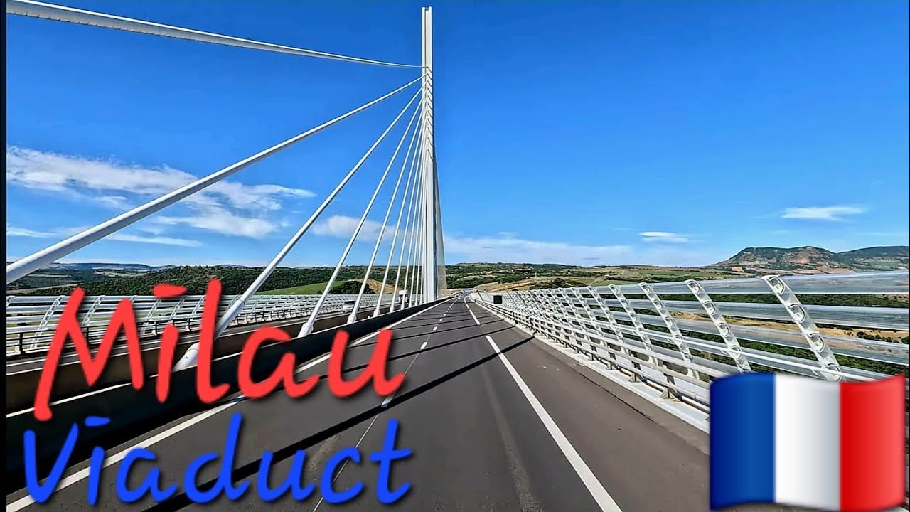 Driving Millau Viaduct France