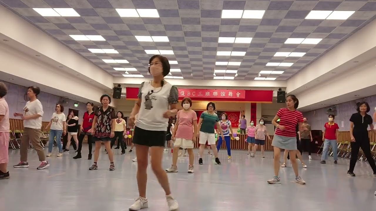 '夏日美酒'排舞 Summer Wine line dance:西村班及光復B,C班,三班排舞聯誼舞會 8/19/2023
