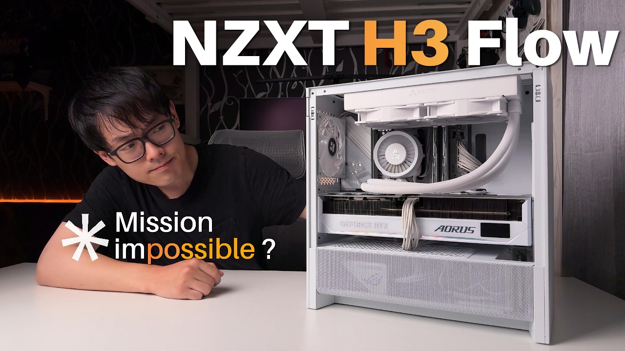 Rapetisser mon PC avec le NZXT H3 Flow feat. RTX 5080 Aorus master ice