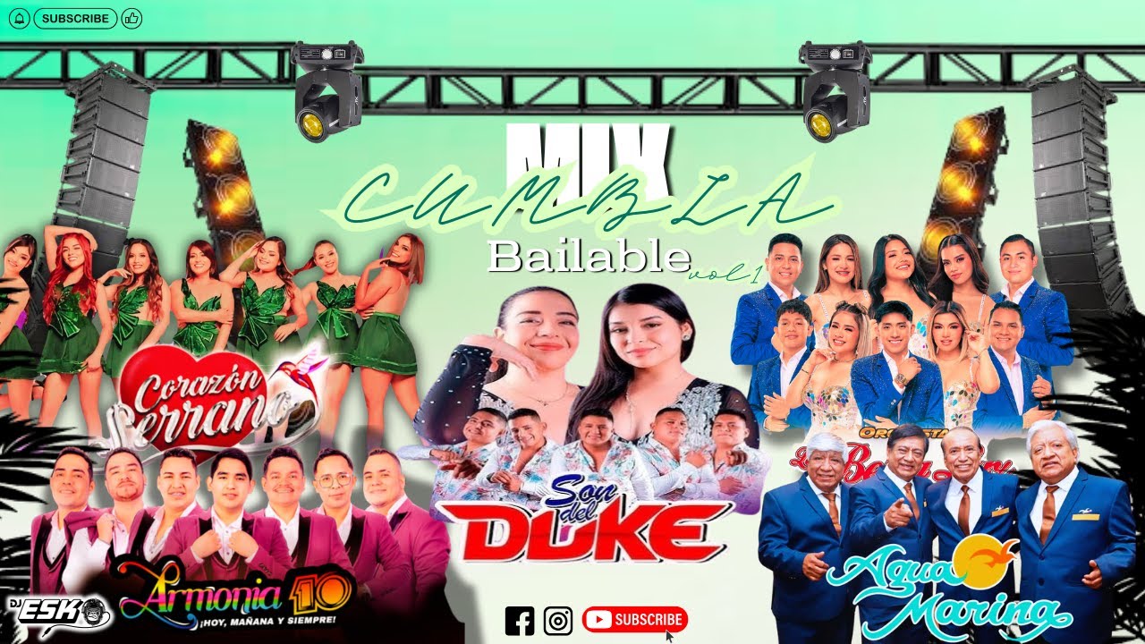 MIX CUMBIA BAILABLES - 2025 - ( Mi Vecina , Cevichito , Coqueta, Cervecero ,Culibritica) - Dj EsKo