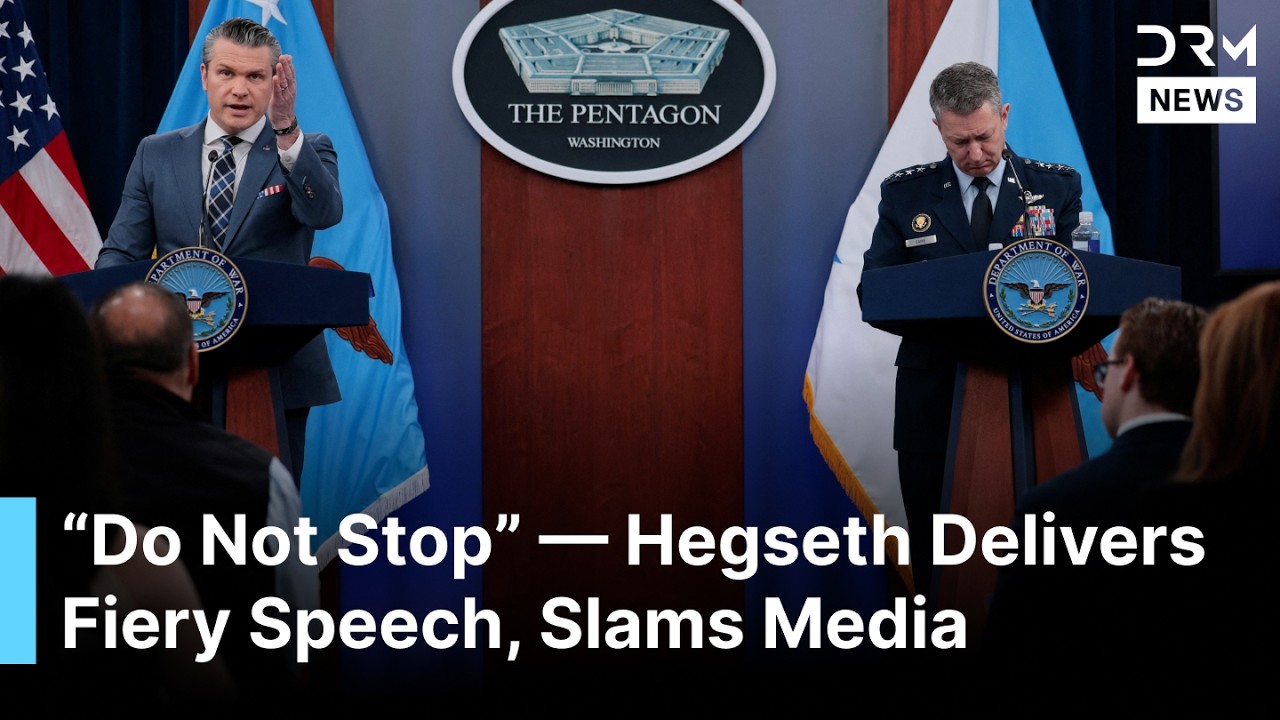 FULL PRESSER: Pete Hegseth, Gen Caine Vow to Drag War as Long as Necessary, Warn Iran | AC1G