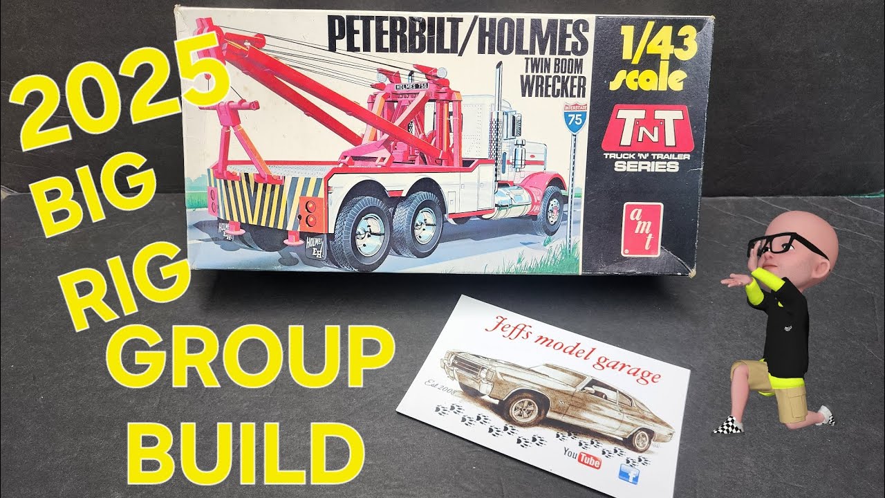 MY ENTRY INTO JEFF`S MODEL GARAGE 2025 BIG RIG GROUP BUILD AMT 1/43 PETERBUILT WRECKER