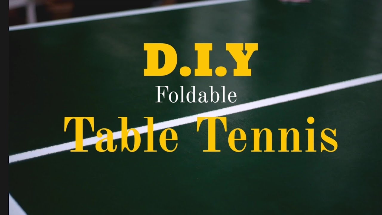 DIY Foldable Table Tennis