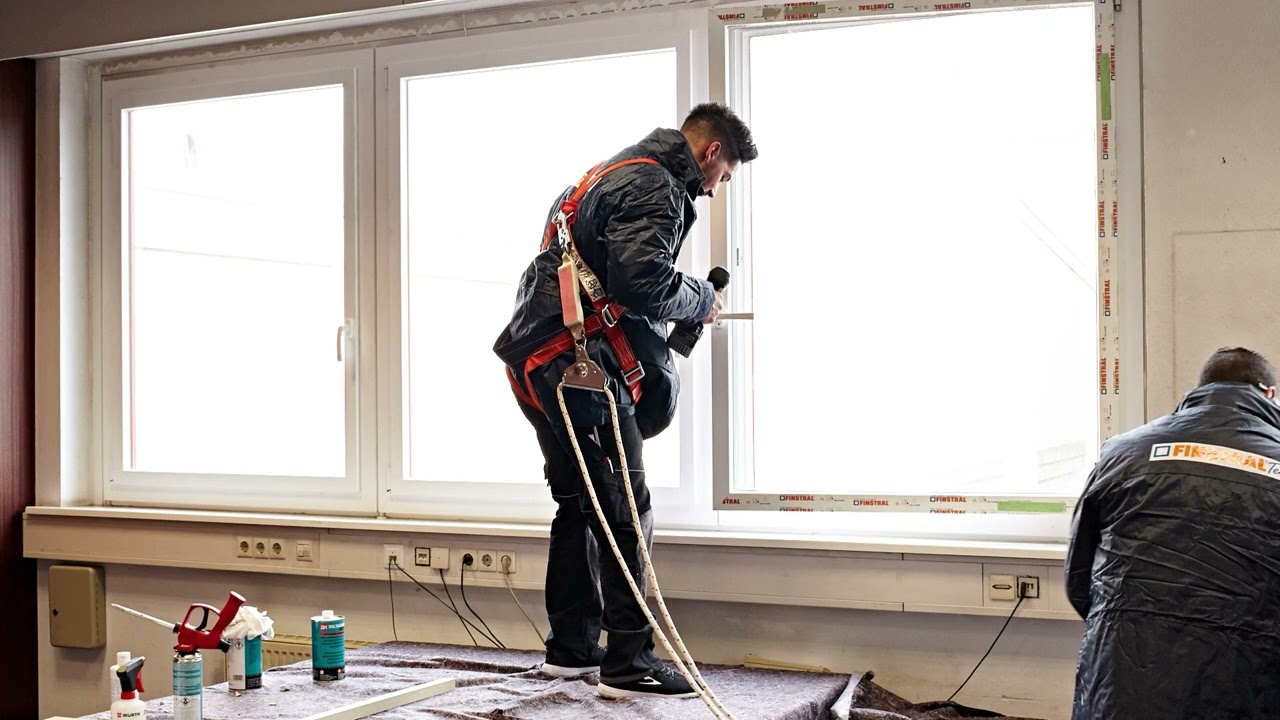 Remplacement de fenêtre sur dormant existant apparent.